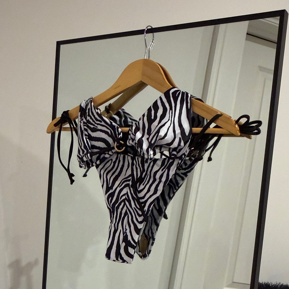 Zebra Print Women's Bikini